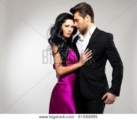 Portrait Of Young Beautiful Couple In Love