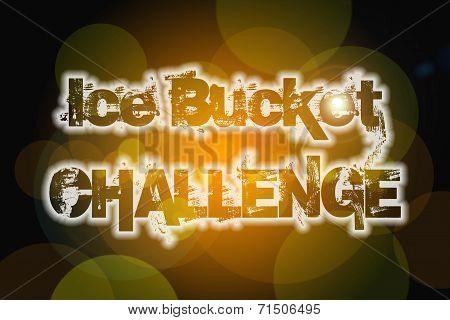 Ice Bucket Challenge Concept