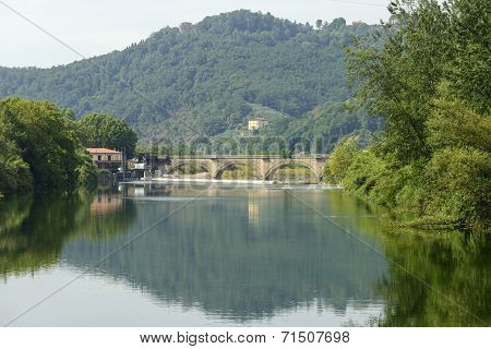 Serchio River, Tuscany (italy)
