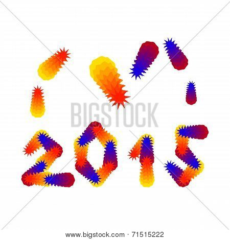 New Year 2015 congratulations card