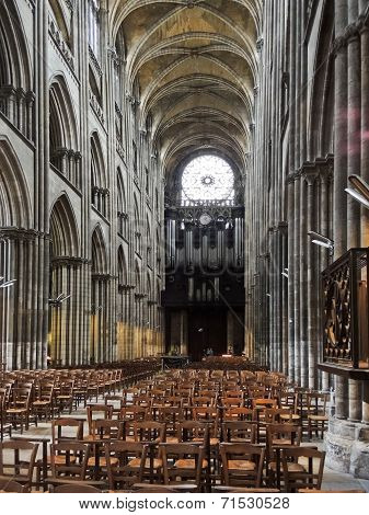 Nave Of Rouen Cathedral