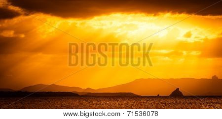 Dramatic sunset