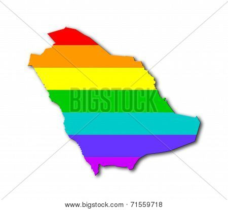 Saudi Arabia - Rainbow Flag Pattern