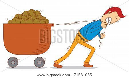 Pulling A Cart