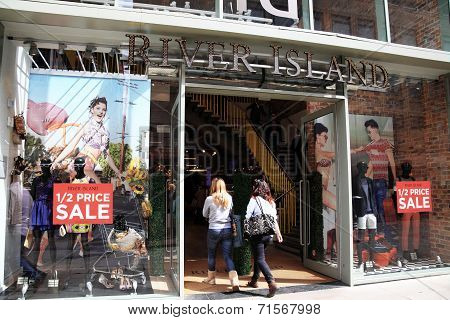 River Island clothing store