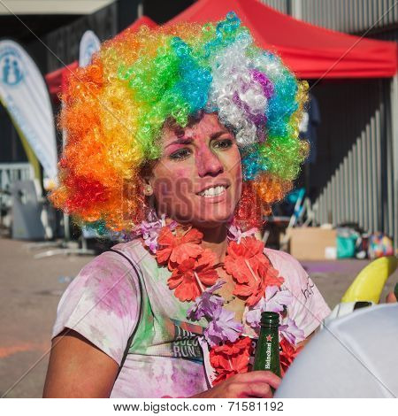 Thousands Of People Take Part In The Color Run 2014 In Milan, Italy
