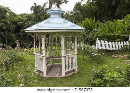 Pavilion In The Rose Garden