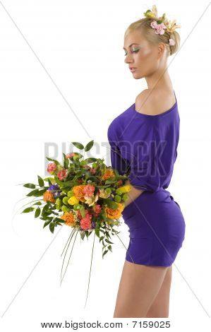 Mulher de roxo Primavera