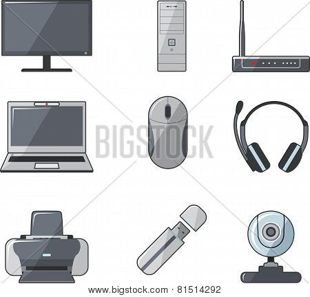 Digital computer equipment set