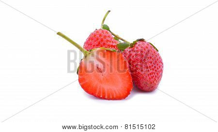 Strawberry Isolated On White Background