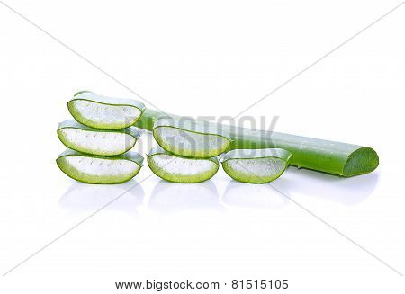 Aloe Vera Isolated On White Background