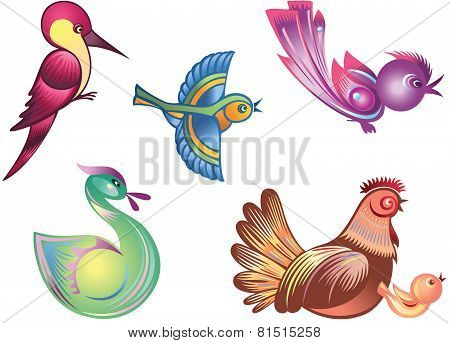 Cartoon Birds