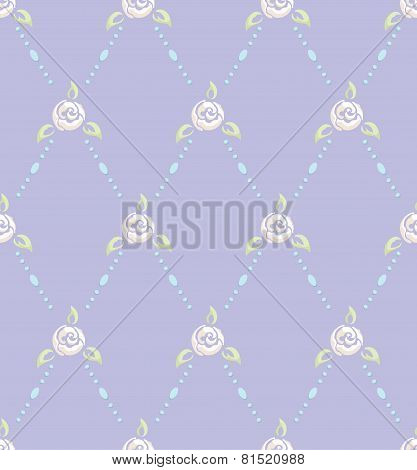 Rose And Pearl Pattern Romantic