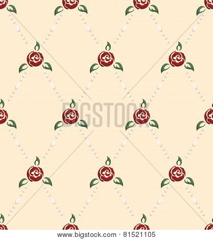 Rose And Pearl Pattern Pinup