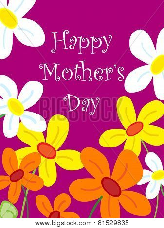 Mothers Day Flower Card