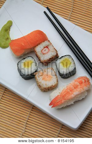 Forskellige slags Sushi