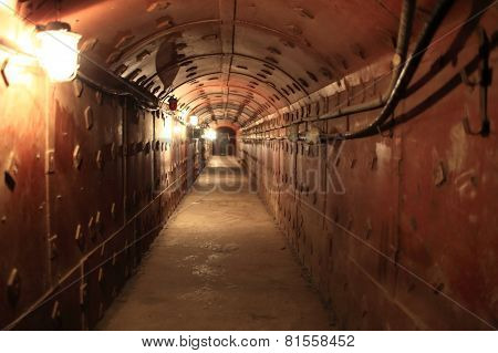 Corridor Of Old Soviet Bunker