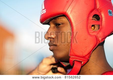 A Boxing Match Between Alayn Limonta (havana, Cuba) And Mamedov Gabil (orenburg, Russia)