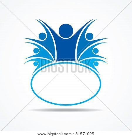 Business Teamwork concept with unity icon stock vector