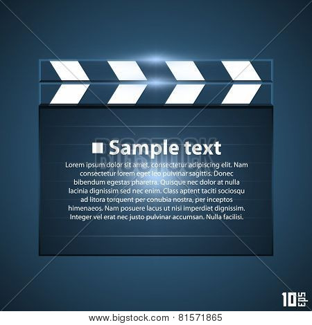 Movie board slapstick