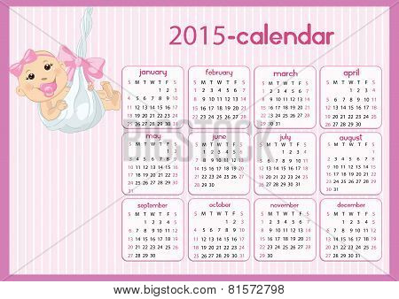 Baby Calendar For Girls
