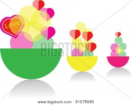 abstract ice cream symbol design