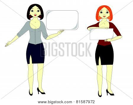 Girls With A Sign