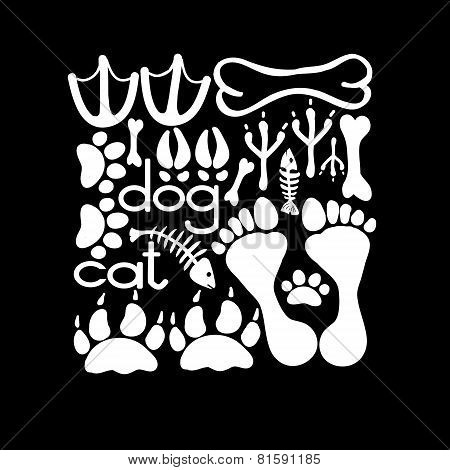 Pets Footsteps Card