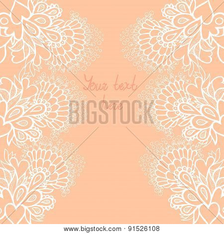 Lace flower card.