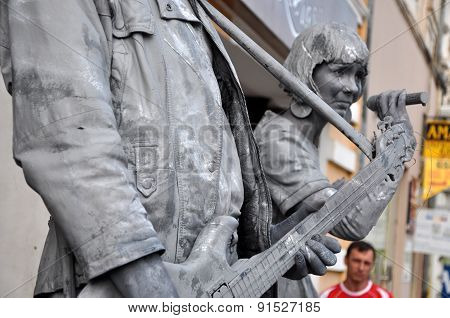 Beeldje Living Statues The World Champions Of Living Statues
