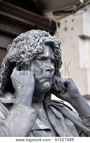 Beeldje Living Statues The World Champions Of Living Statues