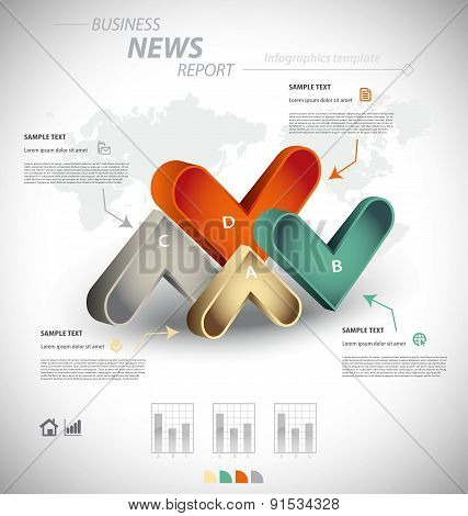 Business infographic template