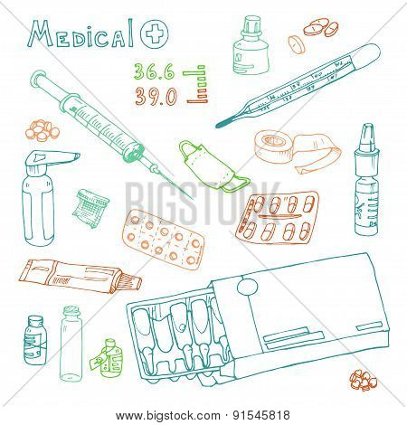 vector Illustration pills