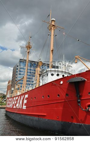 United States lightship Chesapeake (LV-116) in Baltimore