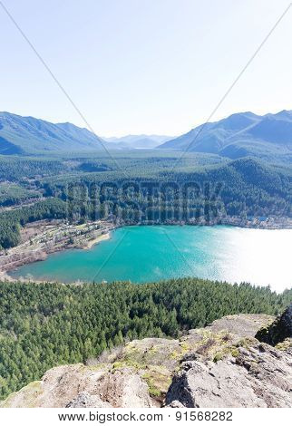 Rewarding View Of  Snoqualmie Washington Rattlesnake Ledge Trail