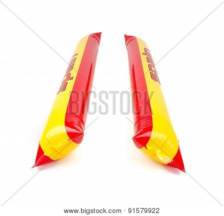 Fans Thundersticks - Spain Football Isolated