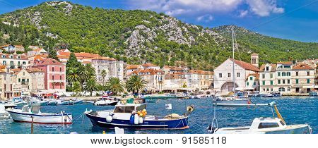 Picturesque Hvar Waterfront Panoramic View