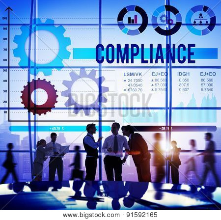 Compliance Accept Collaboration Growth Analysis Concept