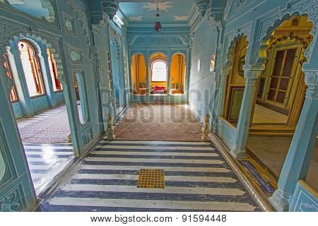 Inside The City Palace  In Udaipur