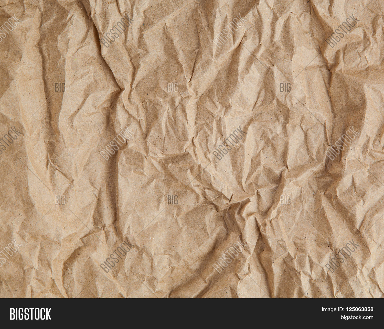 Crumpled Cream Color Tone Paper Image & Photo Bigstock