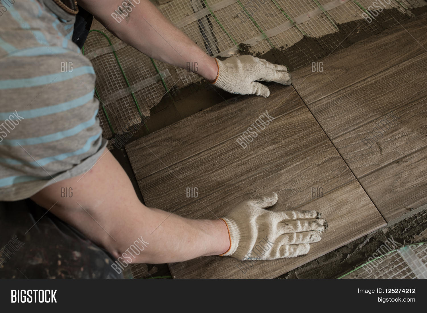 Laying Tile Glazed Image Photo Free Trial Bigstock