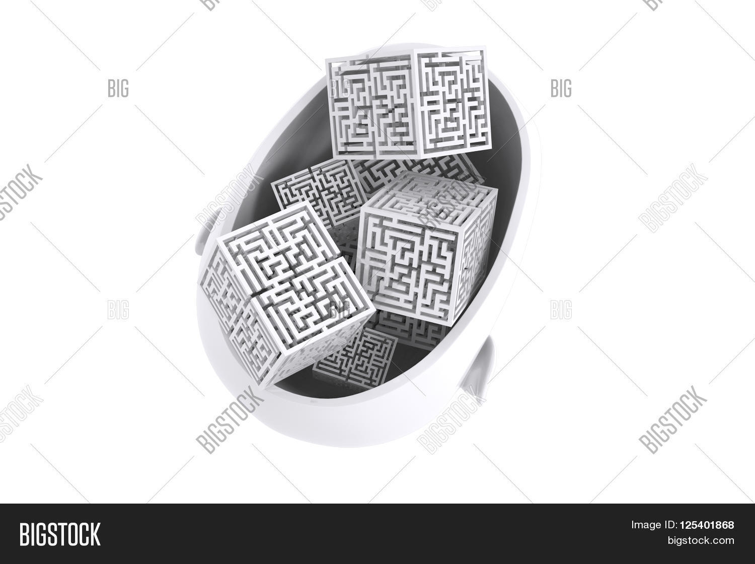 Maze Brain Head 图片和照片（免费试用） | Bigstock