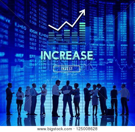 Increase Enlarge Expand Extend Growth Rise Concept