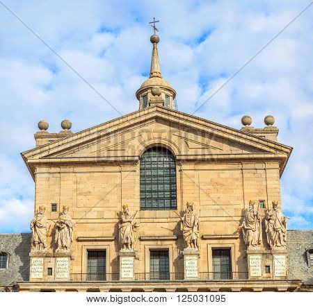 Detail Of Royal Palace Escorial Near Madrid, Spain.