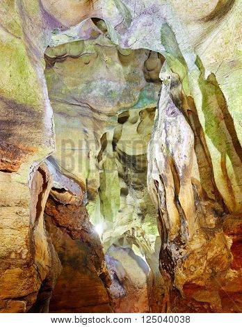Benidoleig Cueva Calaveras cavern in Alicante at Spain