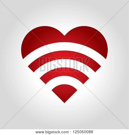 heart logo, icon and symbol vector illustration