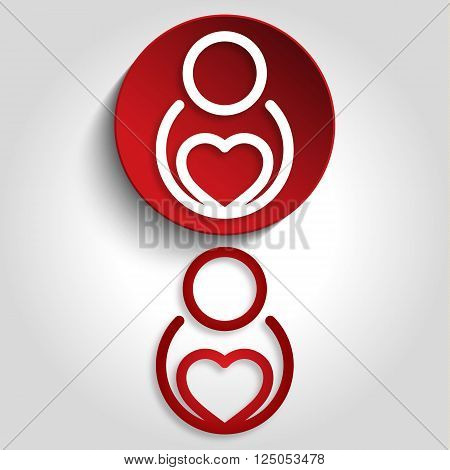 people logo, icon and symbol vector illustration