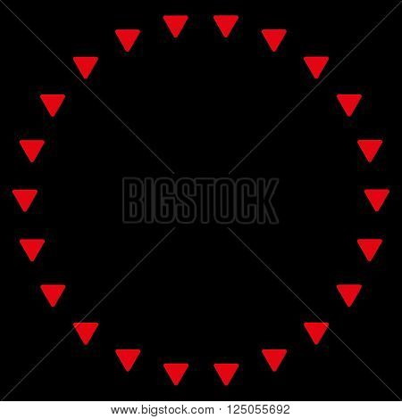 Dotted Circle vector icon. Dotted Circle icon symbol. Dotted Circle icon image. Dotted Circle icon picture. Dotted Circle pictogram. Flat red dotted circle icon. Isolated dotted circle icon graphic.