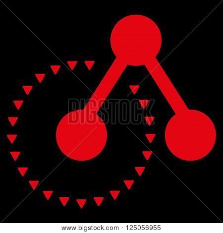 Molecule Structure Analysis vector icon. Molecule Structure Analysis icon symbol. Molecule Structure Analysis icon image. Molecule Structure Analysis icon picture.
