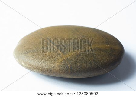 close up of Zen Stone on white background